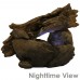 Sunnydaze Fallen Log on River Rock Tabletop Fountain with LED - 10 Inch Tall 819804018148  302827741198